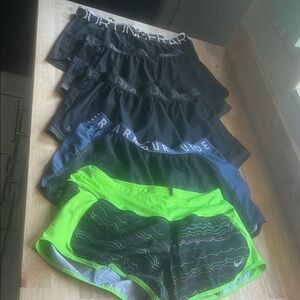 Under Armour Women's Athletic Shorts - Black, Blue, Green